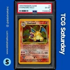 1999 POKEMON BASE SET UNLIMITED #4/102 CHARIZARD HOLO RARE PSA 6