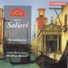 SALIERI/LONDON MOZART PLAYERS/BAMERT: SYMPHONIES OVERTURES & VARIATIONS - CD