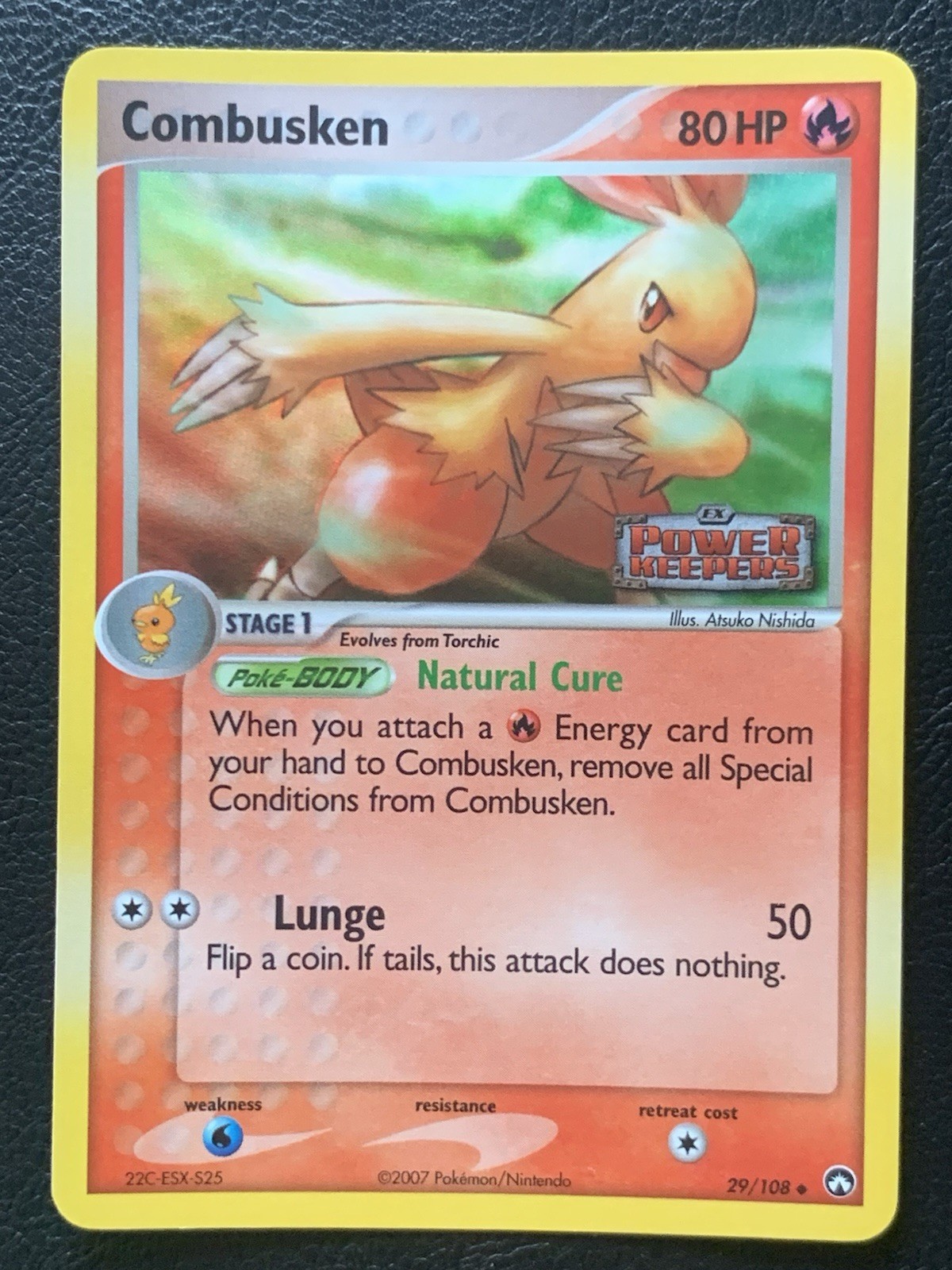 Pokemon TCG Combusken 29/108 Reverse Holo EX Power Keepers Stamped LP