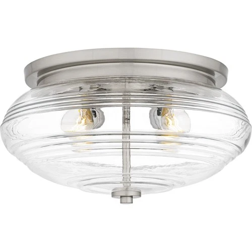 Brushed Nickel  Flush Mount from the Gatonby Collection - Picture 1 of 5