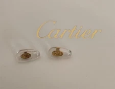 New Cartier Eyeglasses Replacement Nose Pads Small 2 Pairs !No Screws!