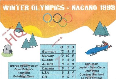 Ansichtskarte:;Olympische Winterspiele, Nagano 1998