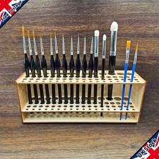 Artists Art Paint Brush/Pencil/Pen Holder Stand Upright Organizer Rack 67 Holes