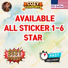 Monopoly Stickers Go 1-6 Stars⭐GOLD Stickers Available🔥 FAST SEND⭐24/7