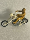 HOT WHEELS REDLINE ERA RRRUMBLERS BONESHAKER MOTORCYCLE W/PTan RIDER