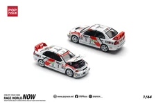 1:64 Mitsubishi Lancer Evolution IV (4) -- #1 1997 Catalunya Rally Winner -- Pop