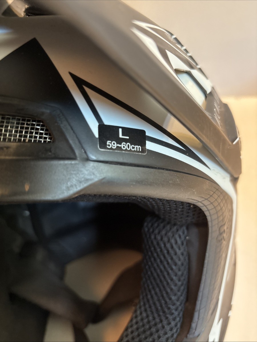 V2 Priori Helmet Black/White FOX Large | eBay