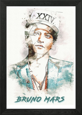 bruno mars gerahmtes Wandbild Poster Leinwanddruck Bild