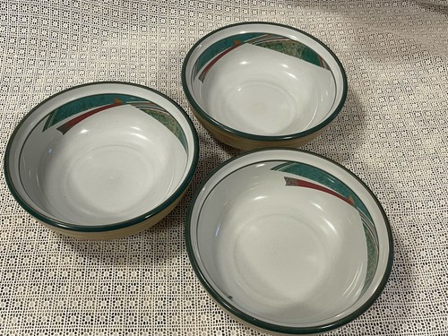 NORITAKE Stoneware NEW WEST 6.5” Cereal Bowls Set of 3 - Picture 1 of 3