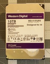 WD Western Digital 10TB Purple AI Surveillance WD101PURZ 3.5" SATA HDD