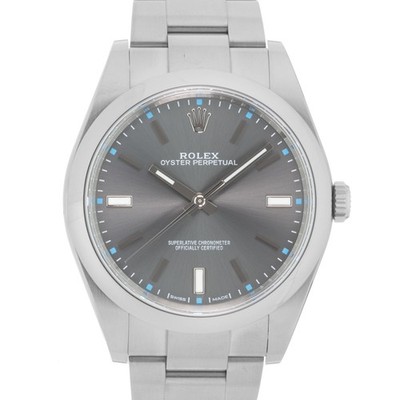 ROLEX Oyster Perpetual 114300 Dark Rhodium Warranty 2016