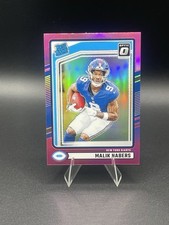 2024 Panini Donruss - Rated Rookie Malik Nabers #383 Optic Preview Pink Prizm...
