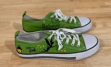 Disney Tinkerbell Tennis Shoes Custom Epicstep Green Low Top Converse Sneakers