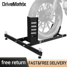 Heavy Duty Front Motorcycle Wheel Chock Stand Adjustable 15-22 Inch 1800LB