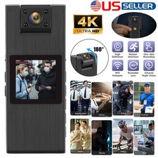 4K 1080P Audio Video DVR IR Night Cam HD WIFI Camcorder Mini Police Body Camera