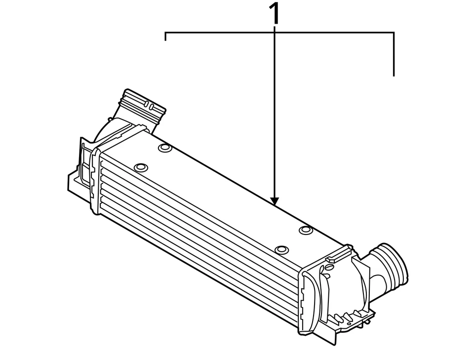 Intercooler Rdstr sDrive28i 2.0L Fits 12-16 BMW Z4 797601 - Image 3 of 4