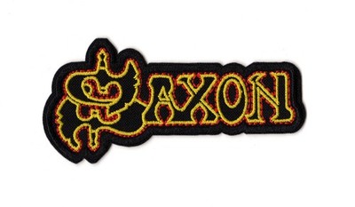 Saxon Embroidered Sew On Patch English British Heavy Metal Music Band Logo