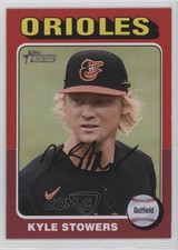 2024 Topps Heritage Red Border Kyle Stowers (White Above Card Number) #272 2g8