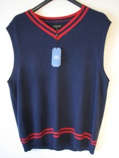 Club Room Luxury Cashmere  Sweater  Vest Royal Blue Size XL