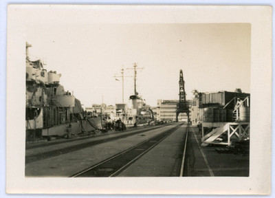 US Naval Shipyard Pearl Harbor Hawaii Vintage Photo 1950s