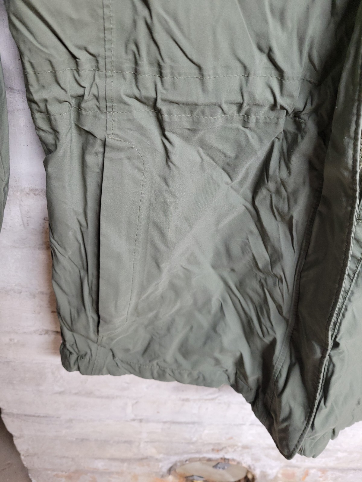 REI Elements E1 Rain Jacket Womens Small Olive Gr… - image 6