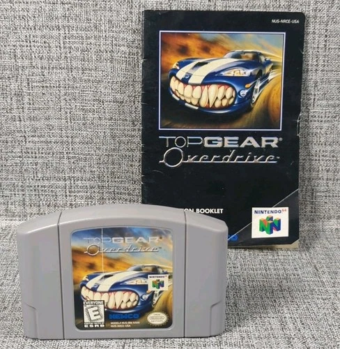 Top Gear Overdrive (Nintendo 64, 1998) Game And Manual Tested Working Authentic