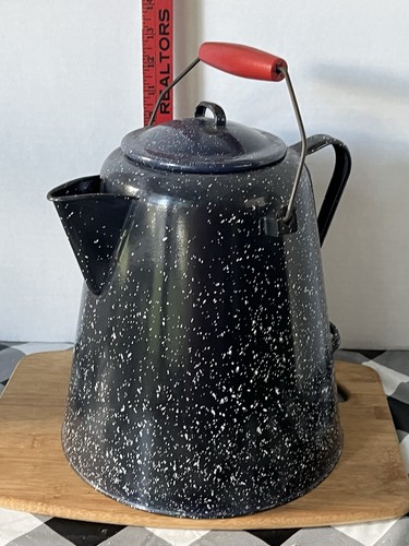 Cowboy camping coffee pot XL Red Handle