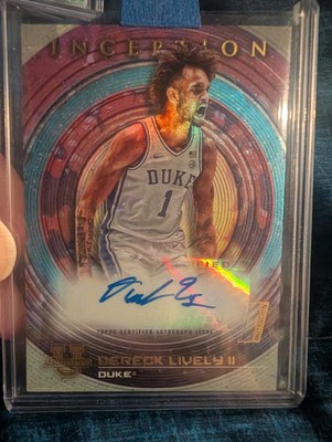 2022-23 Bowman University Inception Derek Lively II Auto Duke Rookie Mavericks