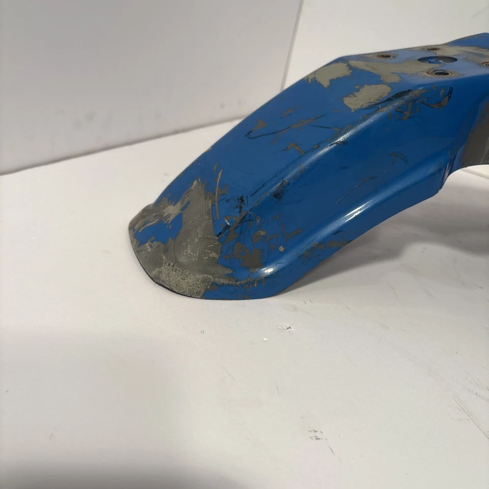 1981 Suzuki TS250 Front Fender OEM Enduro blue plastic guard TS 250 53111-29900 - Image 2 of 4