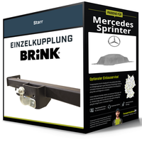 Starre AnhäNgerkupplung FüR Mercedes Sprinter 06- Kasten/Kombi/Bus Brink NEU