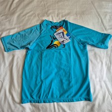 Kanu Surf Women  s Infinite Rashguard UPF 50 Swim Shirt Aqua , Size M 10 , NWT