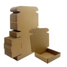 6x6x1.5 inch Small Shipping Boxes 50 Pack, Brown Kraft inch,