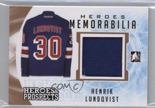 2016-17 Leaf ITG Heroes & Prospects Memorabilia Henrik Lundqvist #HM-18 HOF 0c3