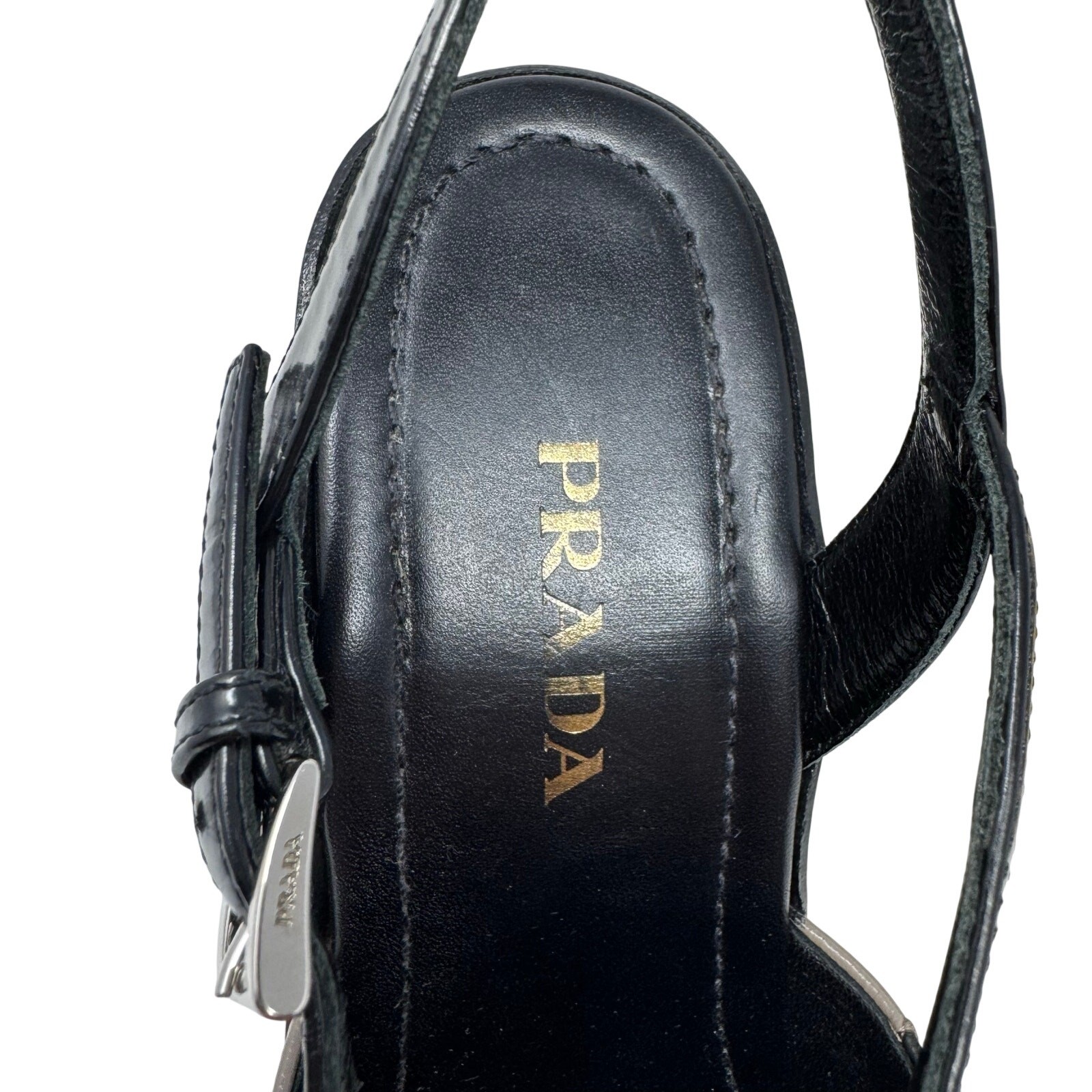 PRADA Patchwork Platform ChunkyWooden Pumps Heels… - image 8