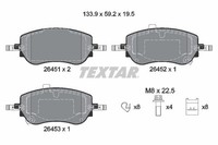 1X Textar 2645101 Bremsbelagsatz Scheibenbremse FüR Fiat