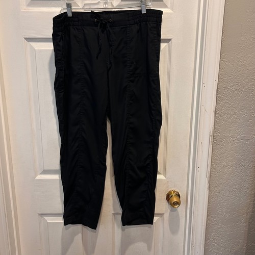 Old Navy Women's Large Black Lyocell Drawstring Waist Pants Boho Athleisure - Picture 1 of 8