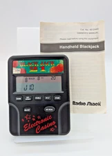 Radio Shack Black Jack 21 LCD Electronic Handheld Card Game Instructions Works
