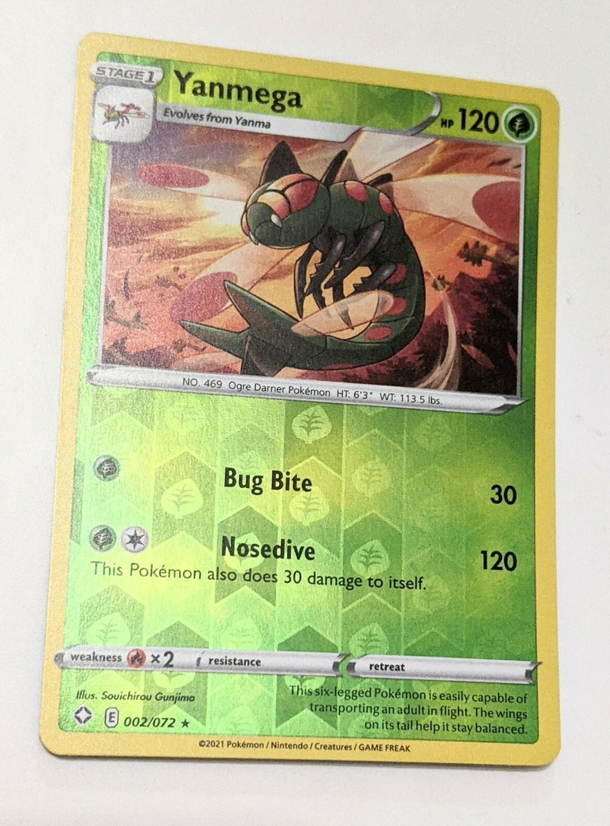 Yanmega 2/72 - 2021 Pokémon TCG - Shining Fates - Rare - Reverse