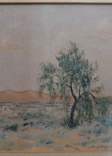 California Artist Kurt Reineman Desert Willow 1941 Oil On Canvas Framed Art - Picture 4 of 12