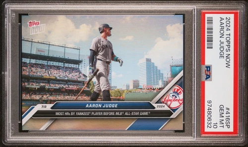 PSA 10 Aaron Judge SP SSP Hologram #416SP 2024 Topps Now 97480632