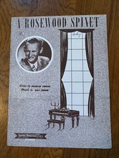 A Rosewood Spinet Piano Sheet Music 1948 Charles Tobias Nat Simon