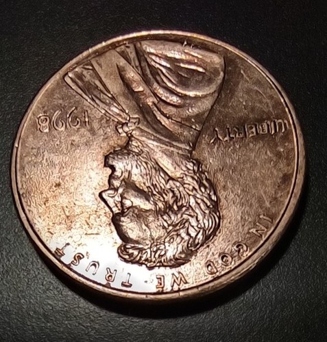 1998 P Lincoln Memorial Cent Philadelpha Mint Doubled Lincoln Bust Date Liberty - Picture 11 of 24