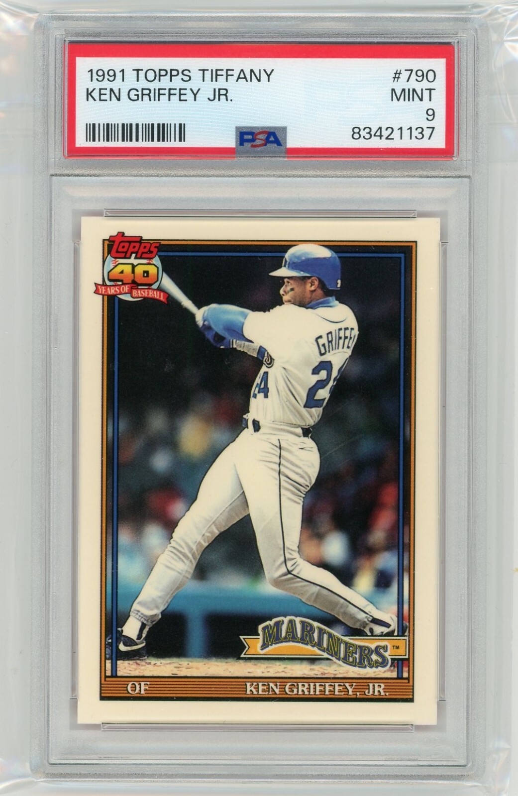 1991 Topps Tiffany #790 Ken Griffey Jr. PSA 9
