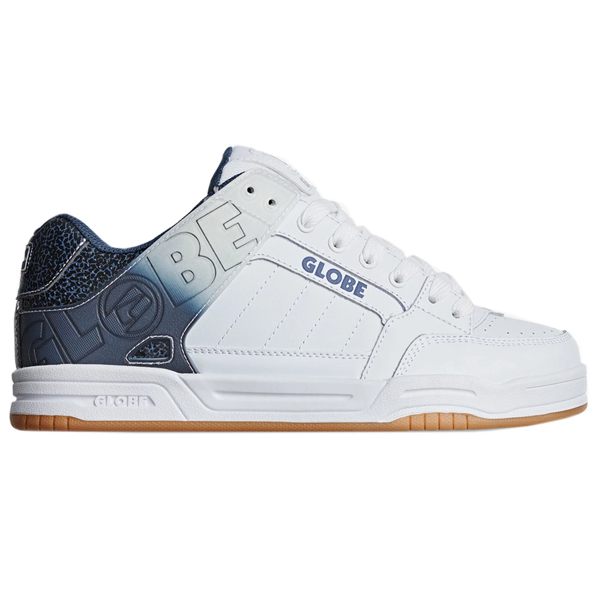Globe Tilt Baskets Chaussures pour Homme de Skate Skatesneaker Blanc Bleu