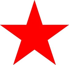 Star Shape Vinyl Decal Car Bumper Sticker Window Wall Art Laptop 5 Point Label