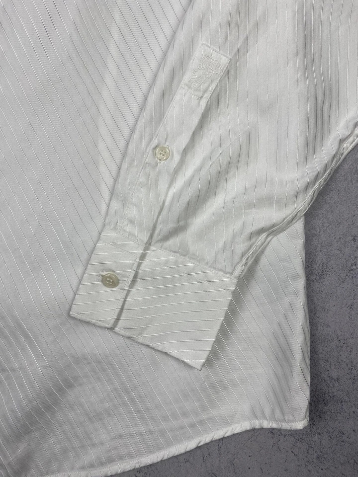 Versace Collection Trend Camicia Uomo a Righe con Bottoni Maniche Lunghe Tagl... - Immagine 3 di 4