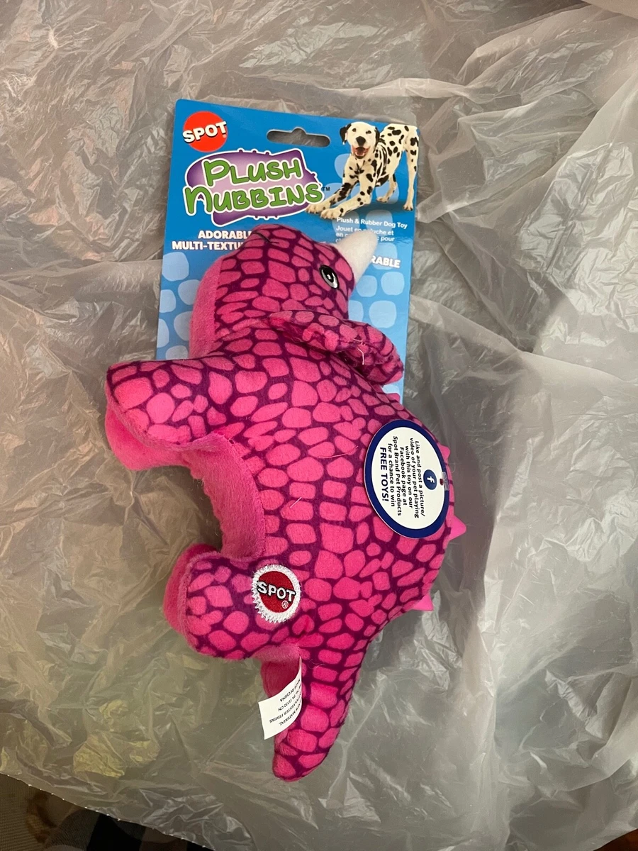 Pink dinosaur dog toy cheap