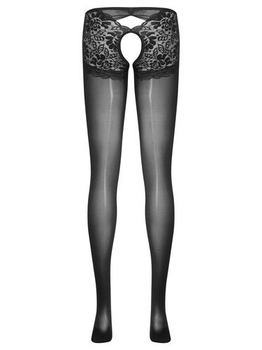 Mujeres Pantimedias Cómodas Medias Suave Bodystocking Recorte Ropa Interior Elástica - Imagen 36 de 95
