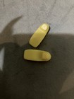 Vintage Barbie Mod Square Toe Yellow Doll Shoes  — photo 2