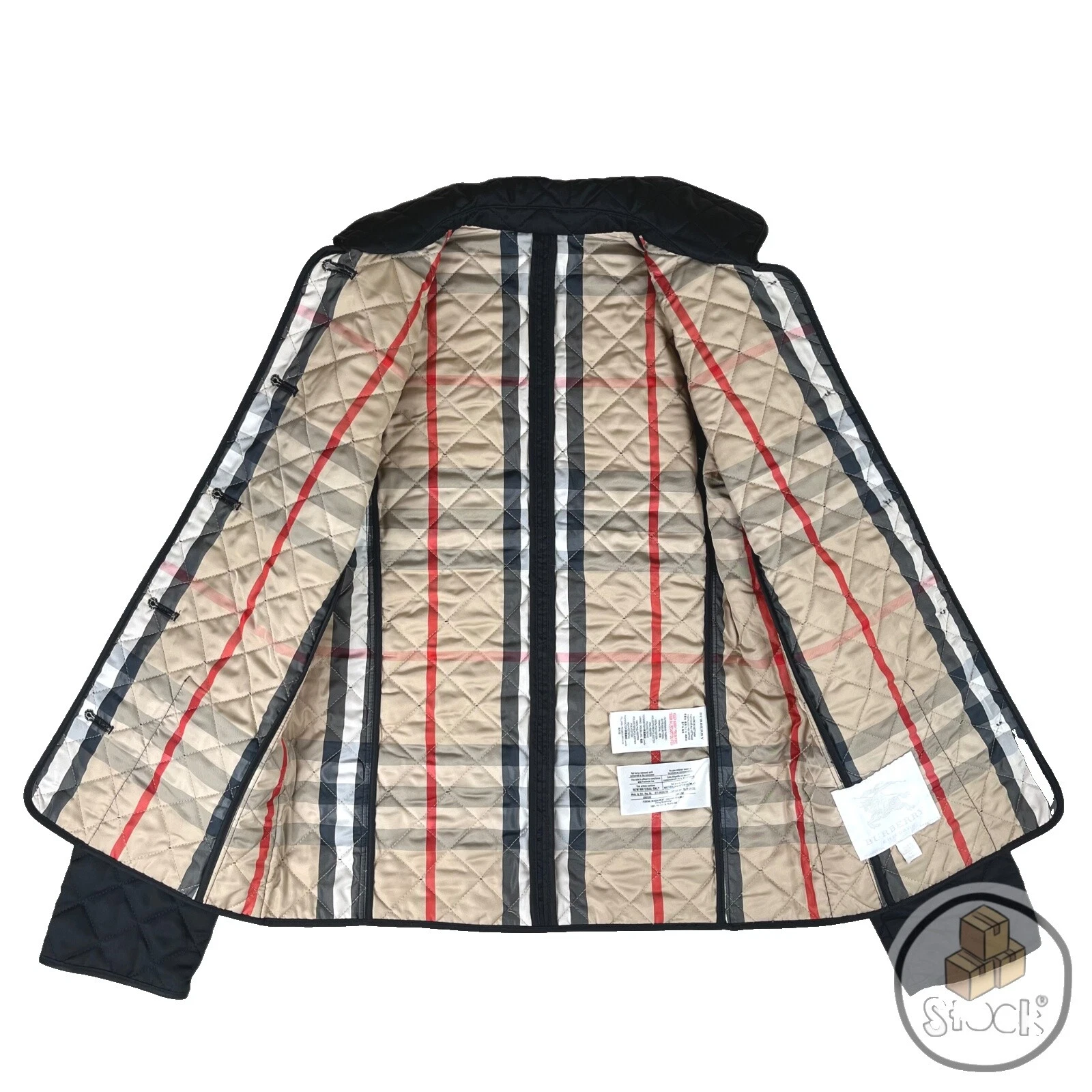 Casacos para meninas bebês Burberry Preto